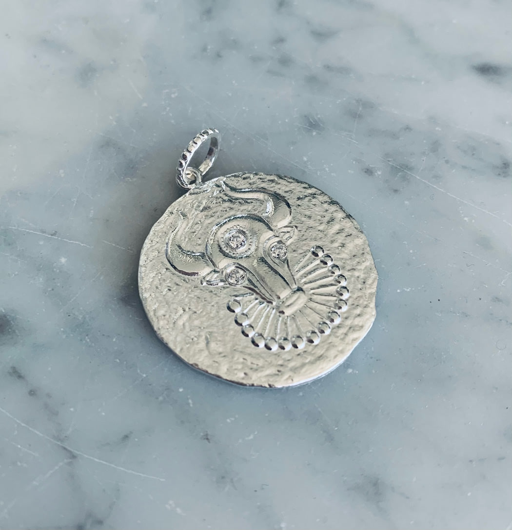 Minotauro 3,2 cms de diámetro Plata 950