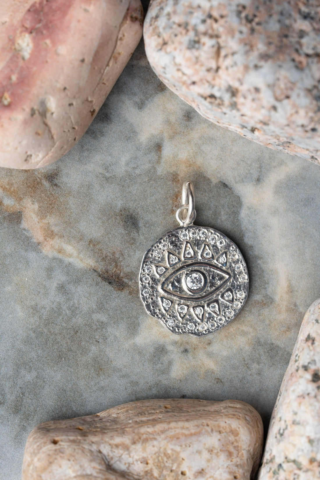 Colgante Ojo de Venus plata