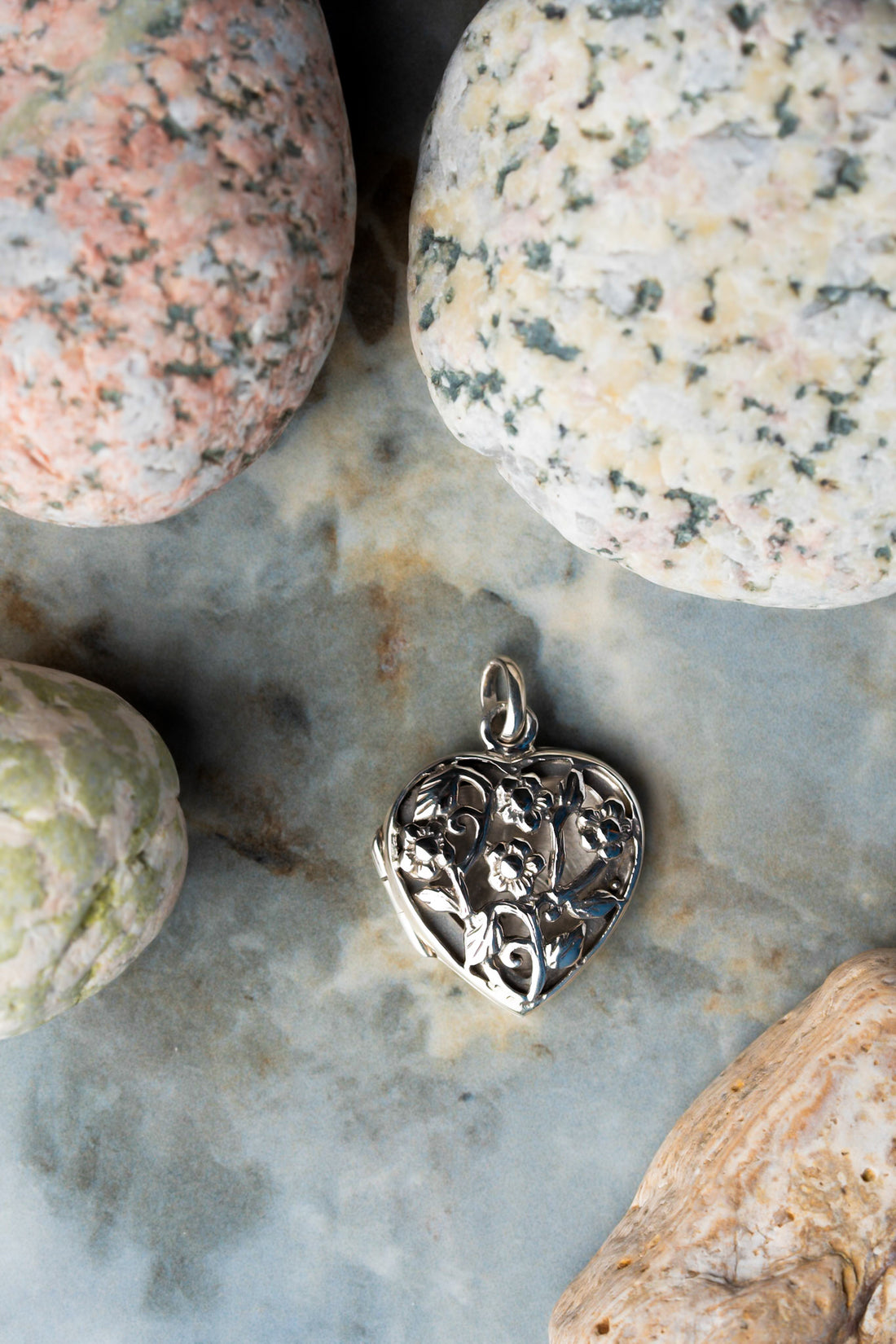 Colgante Corazón Filigrana Plata 950