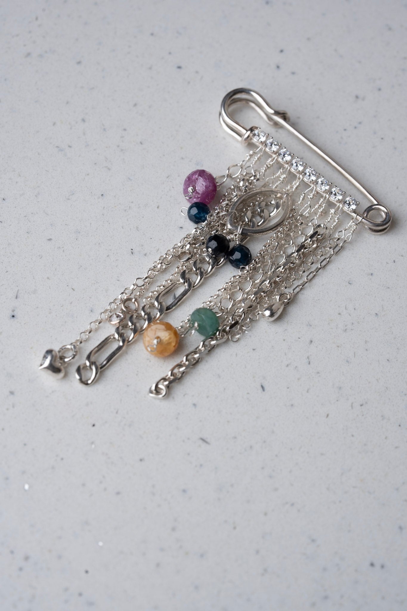 Broche Alfiler Zafiros