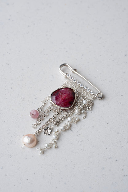 Broche Alfiler Rubies