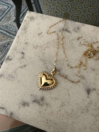 Corazón detente oro 18K