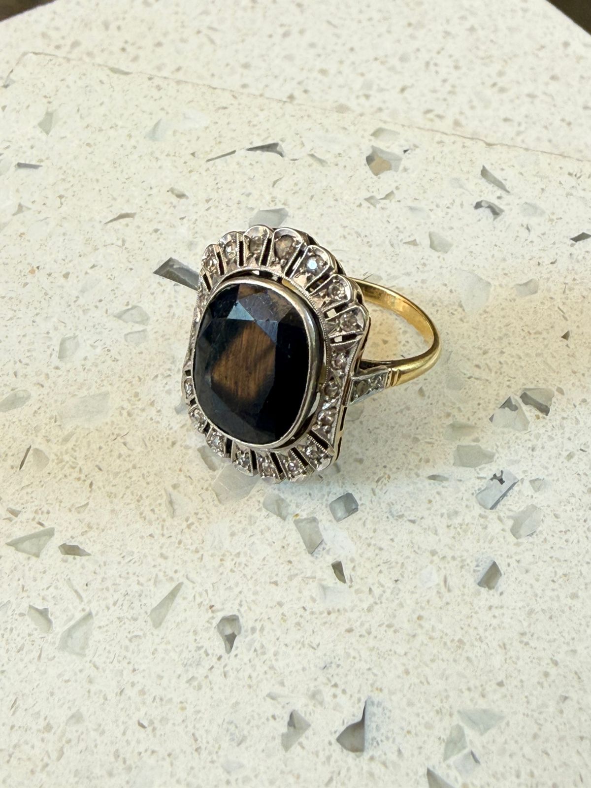 Anillo Zafiro Antiguo