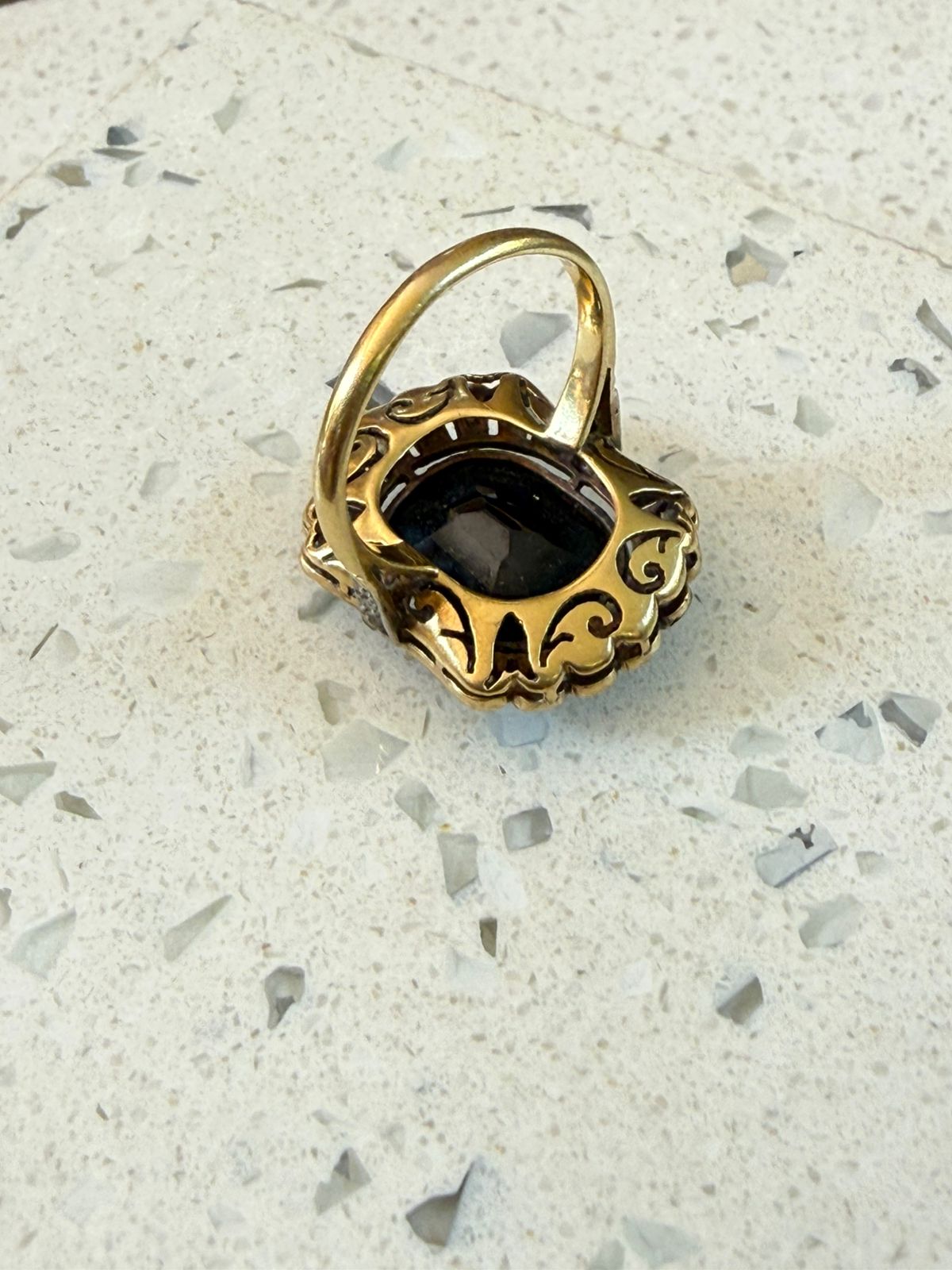 Anillo Zafiro Antiguo