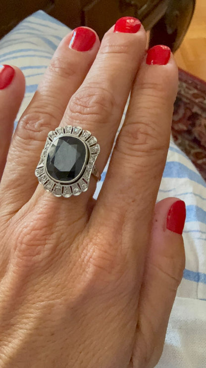 Anillo Zafiro Antiguo