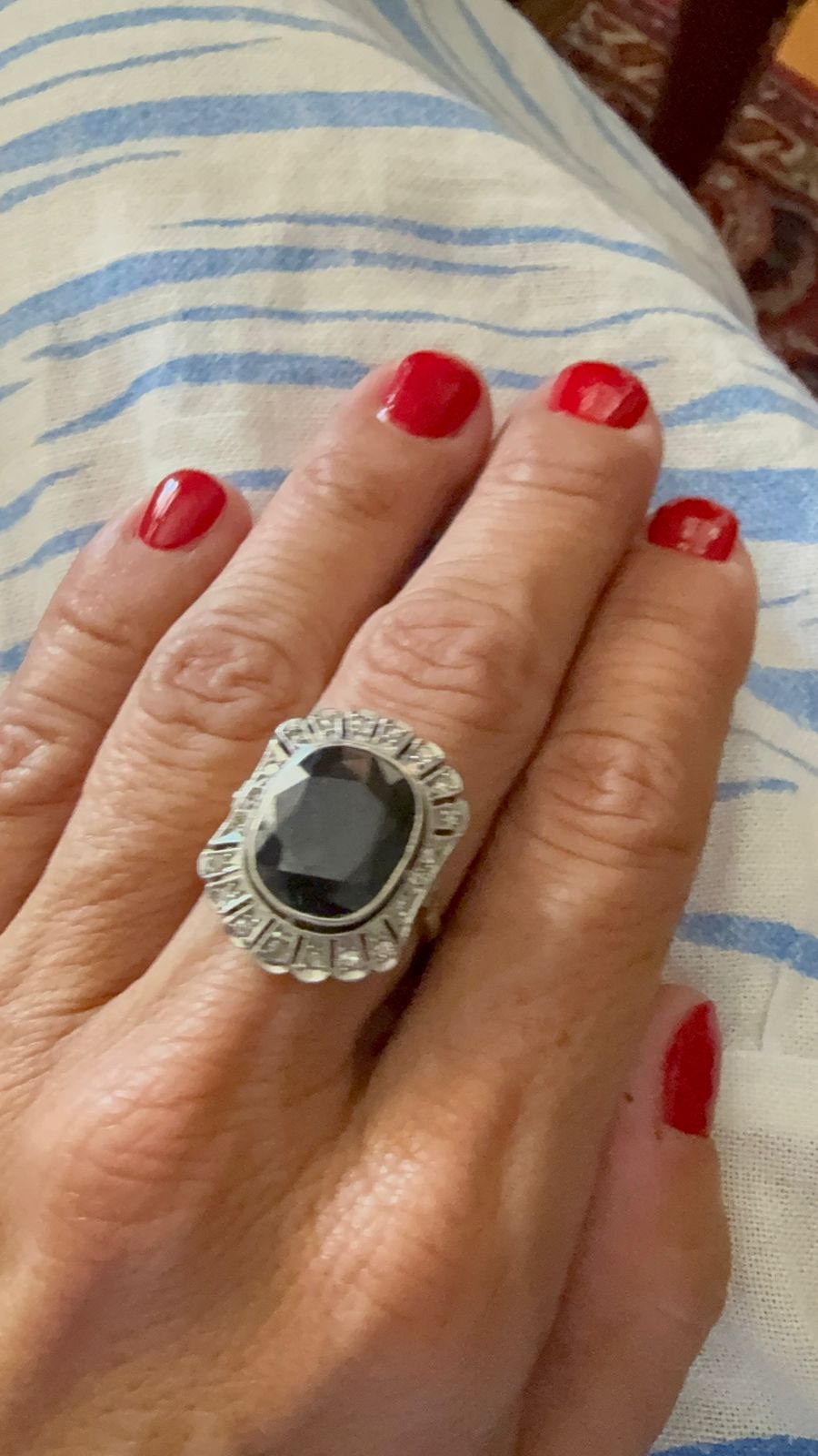 Anillo Zafiro Antiguo