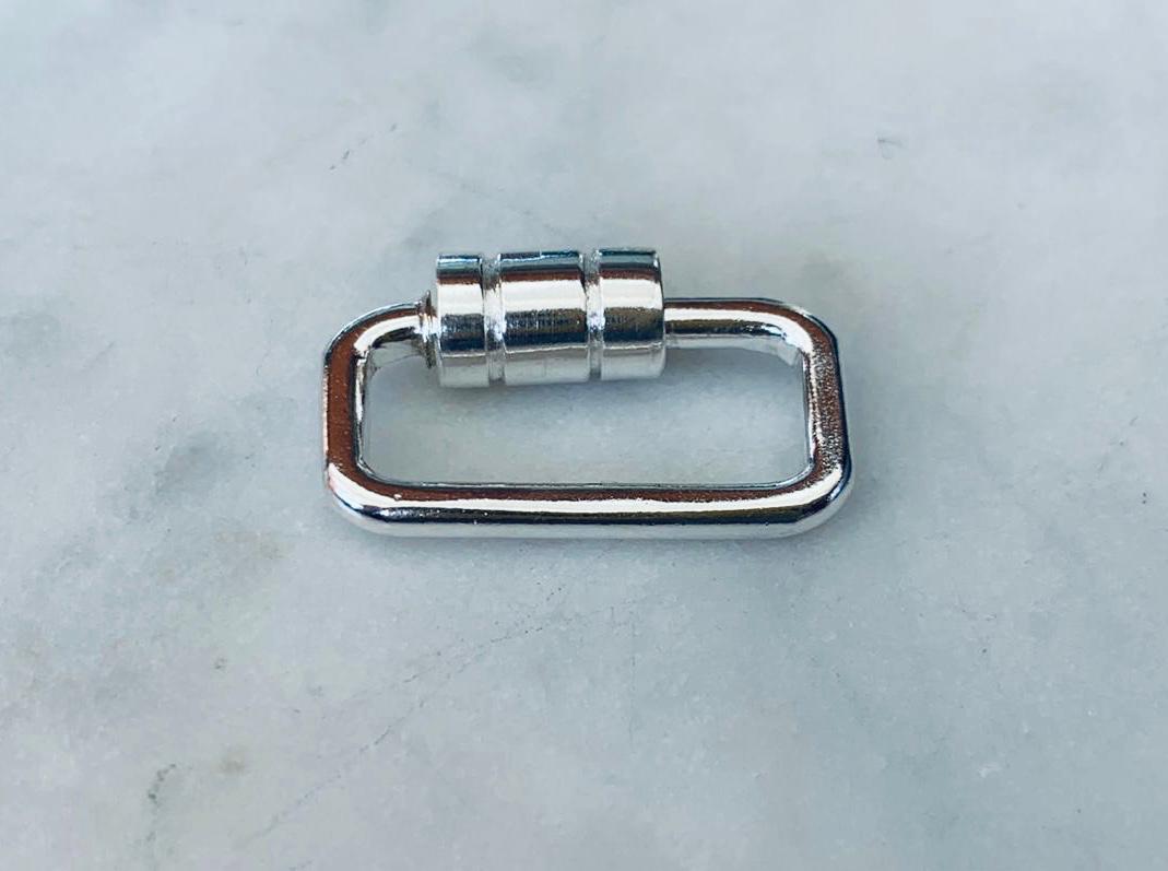 Broche cuadrado plata 950