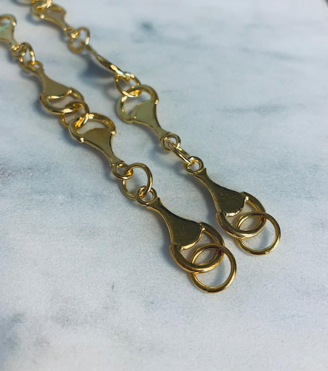 Collar Cadena Sati 40 cms plata 950 bañado en oro