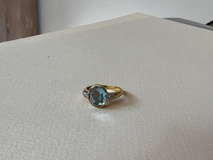 Anillo Agua Marina