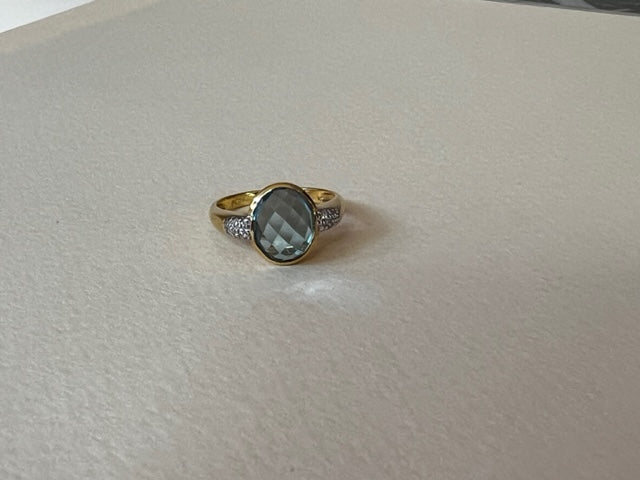 Anillo Agua Marina