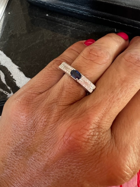 Anillo zafiro