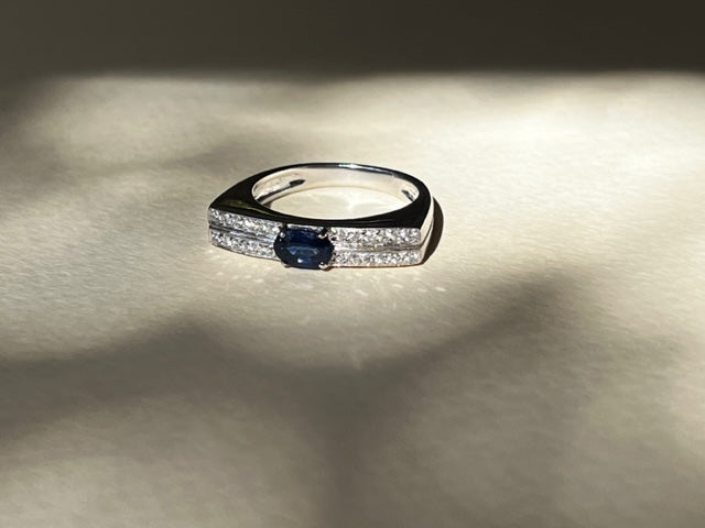 Anillo zafiro