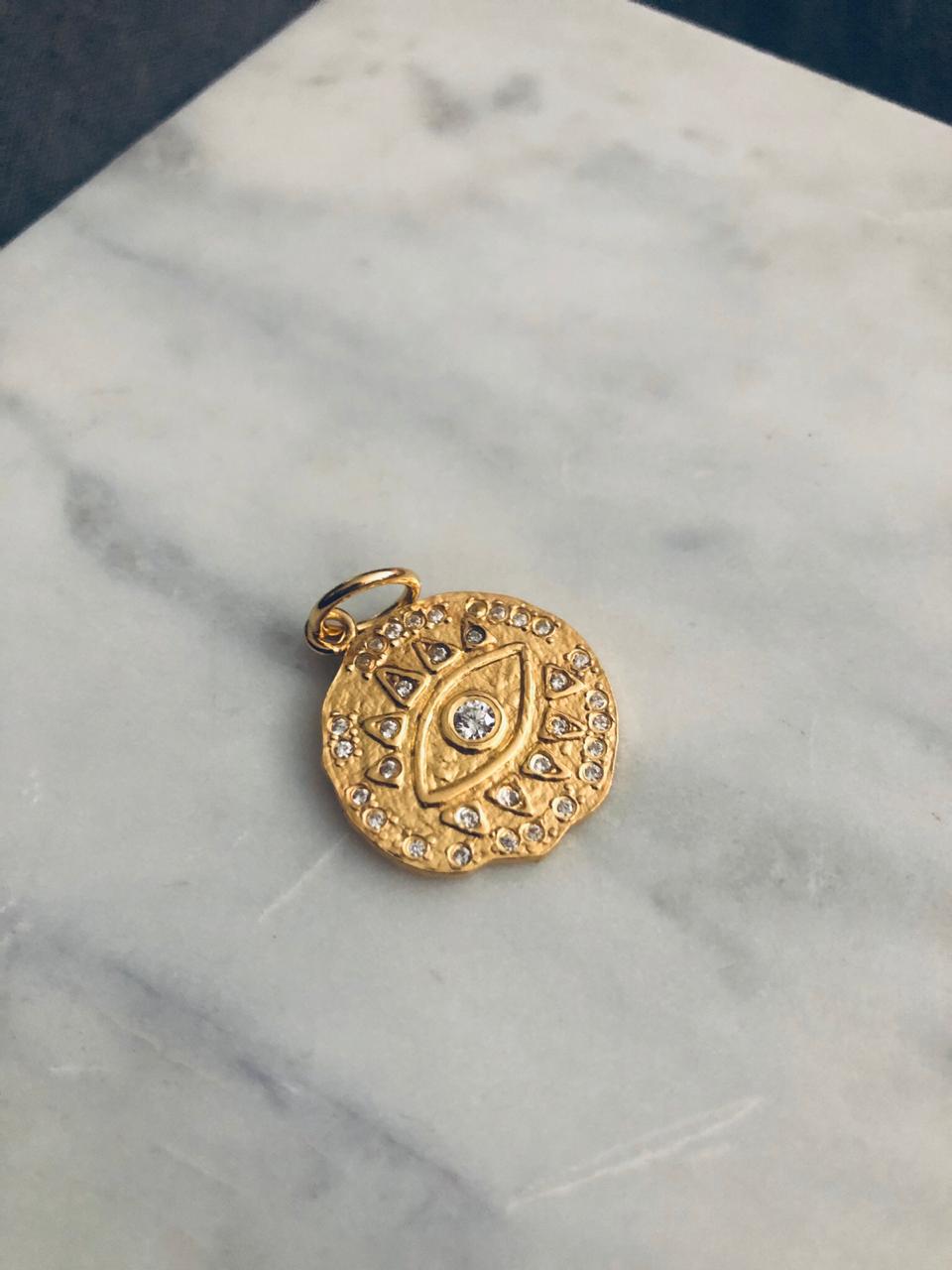 Colgante Ojo de Venus bañado en oro