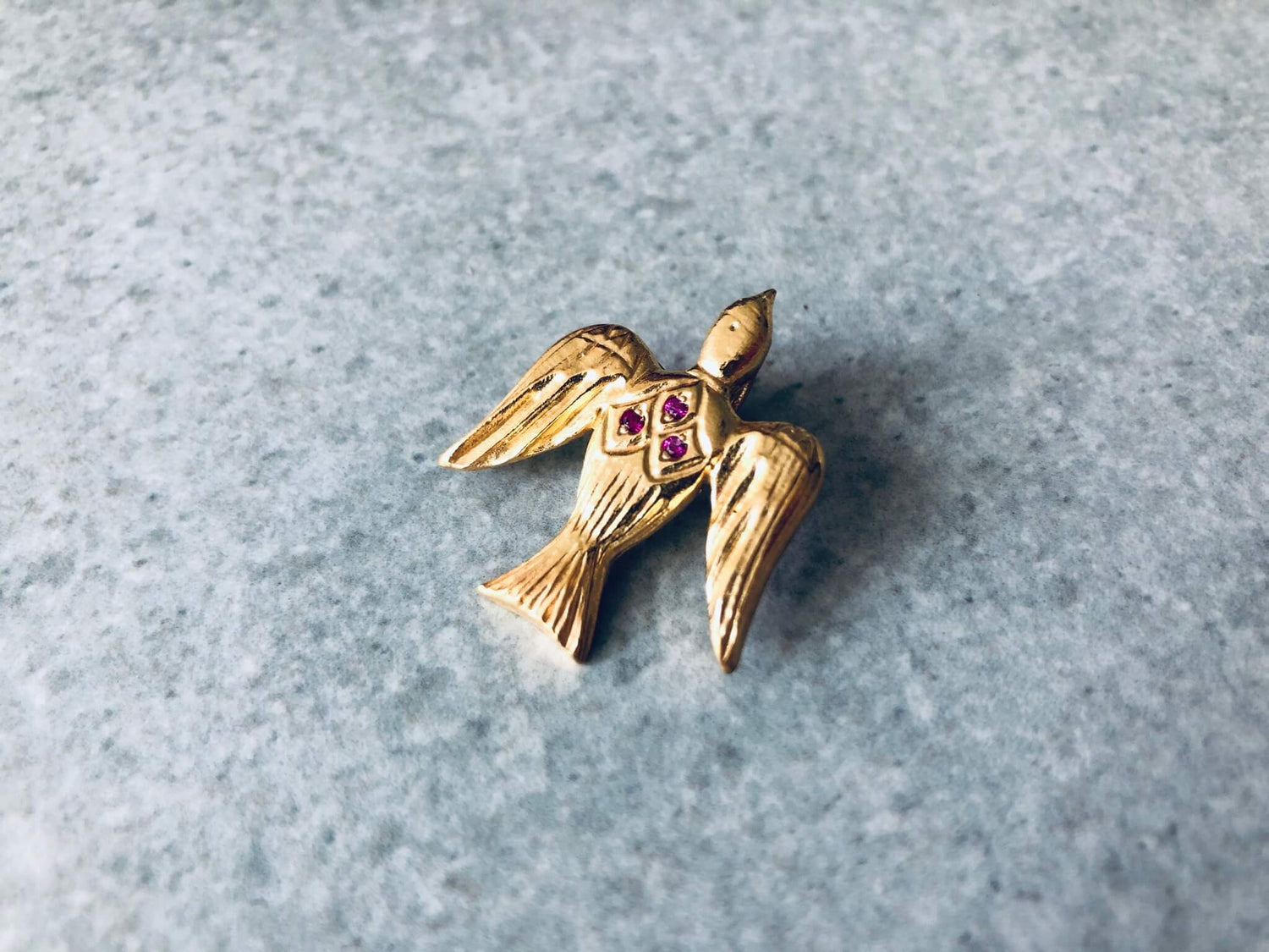 Colgante Fénix Plata 950 bañada en oro