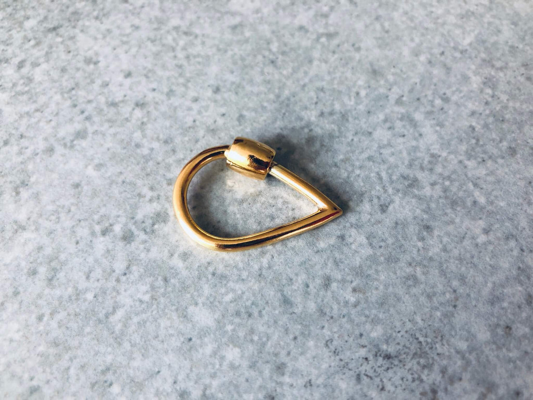 Broche Gota bañada en oro